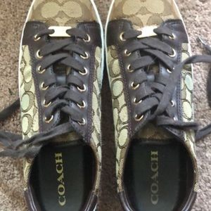 Coach brand canvas sneakers